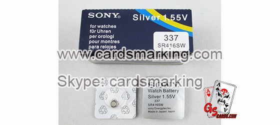 337 Mini Electronic Marked Cards Earpiece Battery