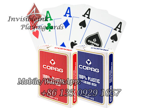 Copag 4 color plastic marked deck using with poker winner system