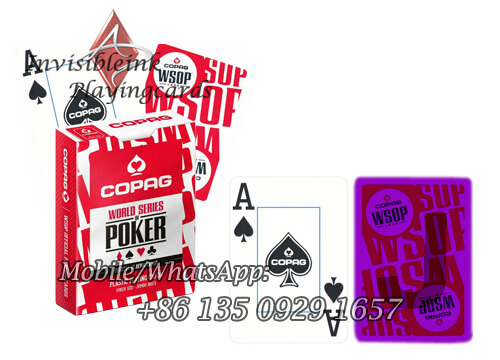 Copag marked cards WSOP cheating deck for luminous sunglasses