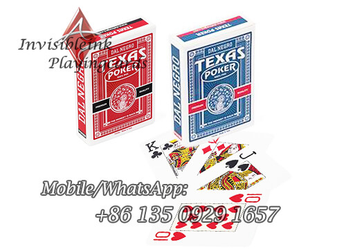 Use Dal Negro Texas Holdem marked cards to win cards game