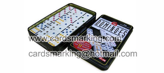 White Marked Domino For Playing Cards Scanner