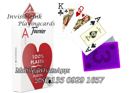Fournier 2800 IR ink marked cards with poker cheating camera