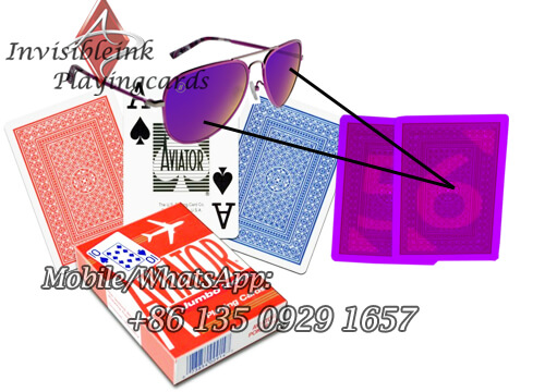 Aviator poker cheating cards marked with IR ink