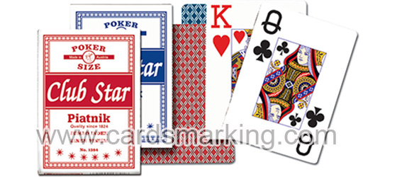 Invisible Ink Marked Piatnik Club Star Poker Decks