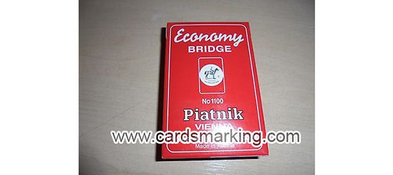 Piatnik Economy Red Marked Playing Cards
