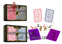 Invisible ink playing cards Copag Class series poker with UV contact lenses
